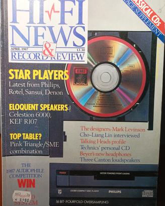 Rivista HI-FI NEWS & RECORD REVIEW n°4 del 1987
