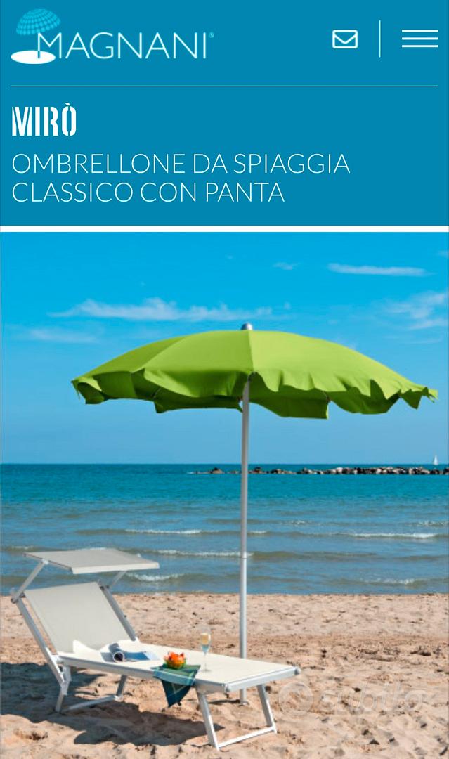 Ombrellificio Magnani Lettini Spiaggia In Alluminio Lettino Da