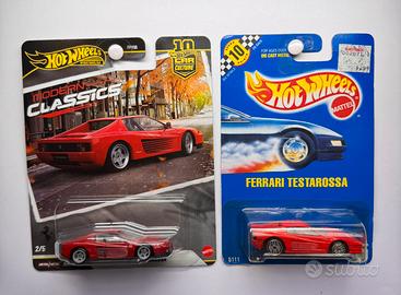 Hot Wheels SET Ferrari Testarossa - 1990 & 2024