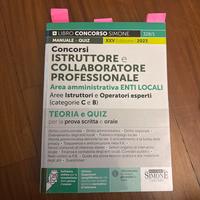 conscorsi istruttore e collaboratore professionale