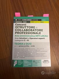 conscorsi istruttore e collaboratore professionale