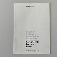 Porsche 911 - BROCHURE DEPLIANT ACCESSORI 1976