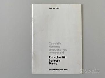 Porsche 911 - BROCHURE DEPLIANT ACCESSORI 1976