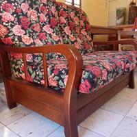 Divano due posti, legno