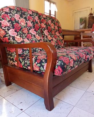 Divano due posti, legno
