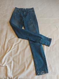 Jeans Pull&Bear Skinny Vita Alta T.40