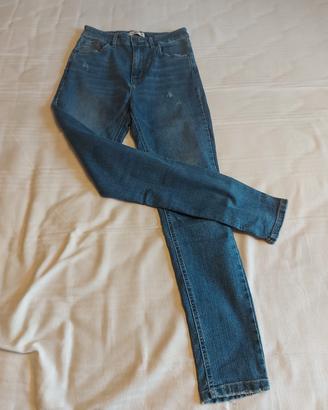 Jeans Pull&Bear Skinny Vita Alta T.40