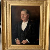 Dipinti d’epoca a olio su tela con cornice oro