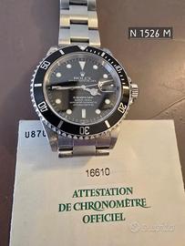 rolex submariner  acciaio 