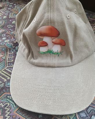Cappello con stampa funghi porcini 🌟