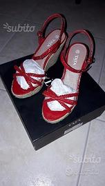 Scarpa donna Rossa aperta