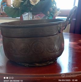 antica brocca in rame 