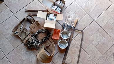 Elettrico, ABB, cinghia di montaggio, scalpelli.