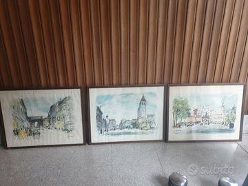 trittico di stampe cascella