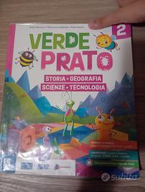 libro testo verde prato sto,geo,scie,tec classe 1