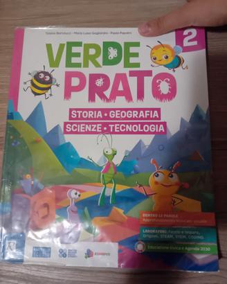 libro testo verde prato sto,geo,scie,tec classe 1