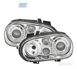 FARI VOLKSWAGEN VW GOLF 4 LOOK R32 FONDO CROMATO
