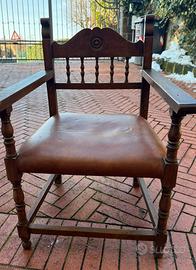 Poltroncina legno stile Fratina