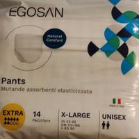 n. 1 sacchetto di Pannoloni xlarge  Egosan 14pezzi