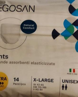 n. 1 sacchetto di Pannoloni xlarge  Egosan 14pezzi