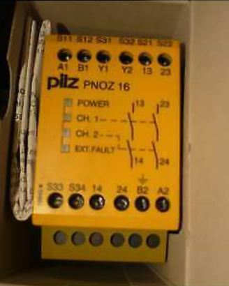 Relè sicur. Pilz Pnoz 16 24Vcc/110Vca cod.774063