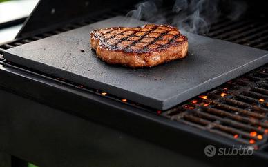 Pietra Lavica Etna 25x25x2 BBQ teglia bistecchiera