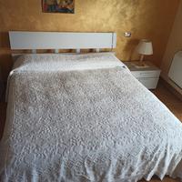 coperta per letto matrimoniale ricamata a mano