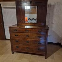 cassettiera con specchio 