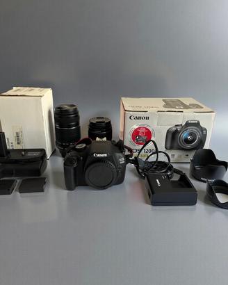 Canon 1200 con due obiettivi