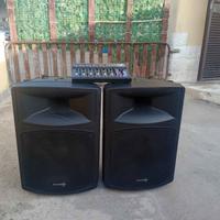 CASSE ACUSTICHE ATTIVE + MIXER