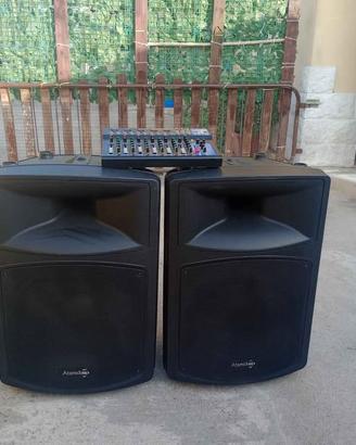 CASSE ACUSTICHE ATTIVE + MIXER