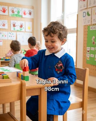 Grembiulino asilo taglia 50 - 98cm  - 3 anni 
