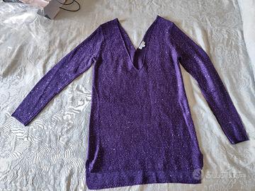 maglia viola trasparente 