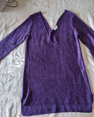 maglia viola trasparente 
