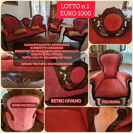 ARREDAMENTO ARTIGIANALE SOGGIORNO NOCE