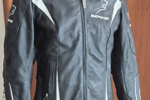 Giacca moto pelle Bering donna taglia 40