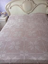 coperta fatta ad uncinetto in cotone macro' 