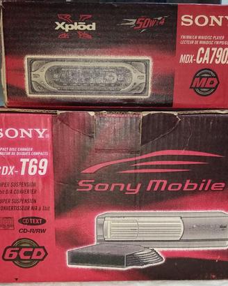 Autoradio Sony MiniDisc + Caricatore CD