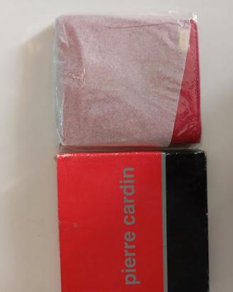 Portafoglio compatto Pierre Cardin in pelle rossa 