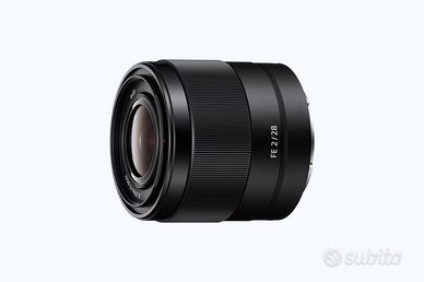 Obiettivo Sony 28 mm F2 + fisheye converter