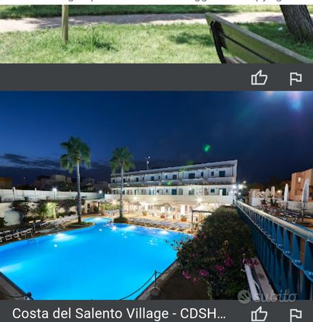 14 giorni agosto Salento 6 posti villaggio