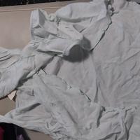 Maglia azzurro chiaro estiva con dietro incrocio 