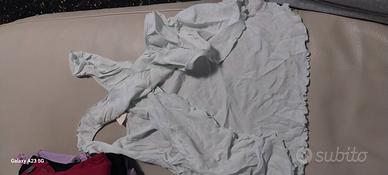 Maglia azzurro chiaro estiva con dietro incrocio 