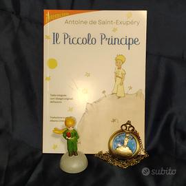 Lotto Il Piccolo Principe- libro, statua, orologio