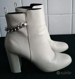 Stivaletti boots alti con gambale medio tacco bass