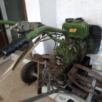 Motozappa a diesel corredata di carrello