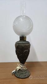 Grande lume lanterna in ottone elettrificato