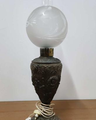 Grande lume lanterna in ottone elettrificato