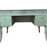 SCRIVANIA LEGNO VERDE VINTAGE ''GEDVASONI''