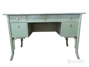 SCRIVANIA LEGNO VERDE VINTAGE ''GEDVASONI''